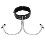 Collar with nipple clamps