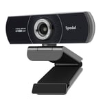 Spedal M934 Webcam 1080p HD 60fps avec Microphone Logiciel Spedal Webcam Ordinateur Portable Mac USB, Caméra Pro Streaming