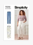 Simplicity Misses' Plus Size Vintage Jeans Sewing Pattern, S9266