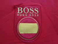 New Hugo Boss mens red paddy flag pro Spain Espana Espanol football golf team XL