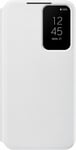 Official Samsung Galaxy S22 Smart Clear View Cover White - EF-ZS901CWEGWW