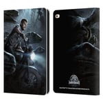 Head Case Designs Officially Licensed Jurassic World Owen & Velociraptors Key Art Leather Book Wallet Case Cover Compatible With Apple iPad Air 2 (2014)