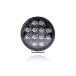 Lumen Cyclops9 Midnight LED fjernlys Rundt design, sort reflektor og kraftig