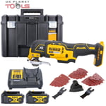 DeWalt DCS355 18V BL Multi Tool With Acc + 2 x 4.0Ah Batteries, Charger & Case