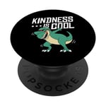 Kindness IS COOL Kindness Dinosaur Dino Motivation Friends PopSockets Swappable PopGrip