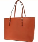 Michael Kors Jet Set Leather Tote Bag -Orange (NEW)