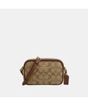 Coach Womens Signature PVC Mini Jamie Camera Bag - Beige - One Size