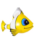 Uppblåsbar tropisk fisk 60 cm - Gul