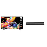 Hisense 55A6EGTUK (55 Inch) 4K UHD Smart TV, Dolby Vision HDR, DTS Virtual X, Youtube, Netflix HS214 2.1Ch All- In-One 108W Soundbar with Built-In Subwoofer, Operating System VIDAA