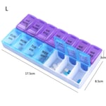 Praktisk tablettfodral med 14 case Dosett L