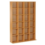 Media Storage Shelf Rack Unit Video Wood Bookcase