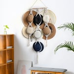 18 x 60 inch Wooden & Cotton Hat Hangers Hanging Hat Hangers  Wide Brimmed Hat