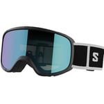 Salomon Lumi Kids Goggles Ski Snowboarding, Kid-friendly fit and comfort, Eye fatigue & glare reduction, and Durability, Black, One Size