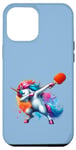 iPhone 15 Plus Dab Unicorn With Table Tennis Bat For Table Tennis Pingpong Case