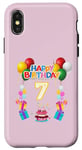 iPhone X/XS Seven 7yr 7th Birthday Happy Boys Girls 7 Years Old Party Case