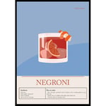 Gallerix Poster Negroni Cocktail 50x70 5140-50x70