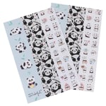Hemobllo 2pcs Cartoon Panda Stylus Pen Stickers Touch Screen Pen Stickers Protective Skin Cover Compatible with Apple Pencil 1