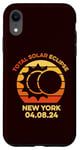 iPhone XR 2024 Solar Eclipse New York Trip NY Path Of Totality April 8 Case