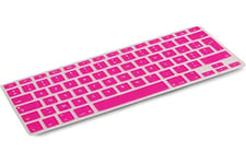 System-S Silicone AZERTY French Keyboard Cover for MacBook Pro 13 Inch 15 Inch 17 Inch iMac MacBook Air 13 Inch Pink