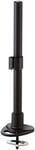 LINDY 40953 400Mm Pole with Desk Clamp and Cable Grommet, Colour: Black