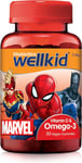 Vitabiotics Wellkid Marvel Omega 3 and Vitamin D, Soft Jellies, 174 G, 50 Count