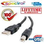Fast USB 2.0 Printer Cable lead for Canon PIXMA iP2850 MG3650 MG5750 TS5350