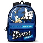 PCMerch Sonic - Blue Fan Hs Ryggsäck On The Run
