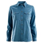 Aclima Womens LeisureWool Reborn Shirt (Blå (BLUE MELANGE) Large)