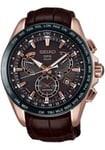 Seiko Klockarmband 8X53-0AF0 / SSE060J1 L0CK013P9 Läder Brun 22mm