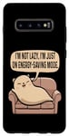 Coque pour Galaxy S10+ Funny Animal I'm Not Lazy I'Am Just On Energy Saving Mode