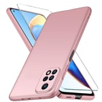 YIIWAY Xiaomi Mi 10T 5G / Mi 10T Pro 5G Case + Tempered Glass Screen Protector, Rose Gold Ultra Slim Protective Case Hard Cover Shell for Mi 10T 5G / Mi 10T Pro 5G YW41932