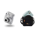 Instax Mini 9 Camera, Smoky White and Lowepro Tahoe Bag, Black