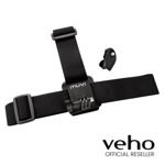 VEHO RUBBERISED HELMET HEADBAND STRAP MOUNT MUVI WATERPROOF CASE - VCC-A014-HM