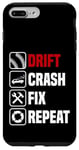 Coque pour iPhone 7 Plus/8 Plus Dérive crash réparation répétition drôle tuning voiture