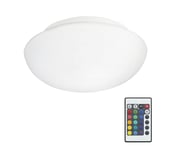 Eglo 75351 - Himmennettävä LED-RGB-kattovalaisin ELLA-C 1xE27/7,5W/230V