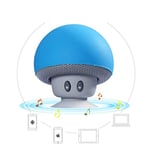 Enceinte Champignon Bluetooth pour Nintendo Switch Smartphone Ventouse Haut-Parleur Micro Mini (Bleu)