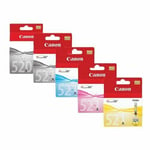 Genuine Canon PGI-520 CLI-521 Ink Cartridges Without Box Set of 5 Sealed Inks