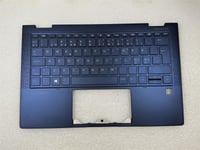 For HP Elite Dragonfly G2 M42280-DH1 Danish Finnish Norwegian Palmrest Keyboard