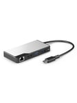 ALOGIC USB-C Fusion ALPHA V2 5-in-1 Hub HDMI USB Ethernet & PD - Space Harmaa
