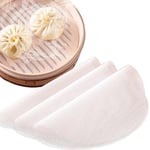 LLMtn Lot de 12 Tapis Amortisseurs Ronds en Silicone de 23 CM, Antiadhésif Réutilisable, pour Cuiseur Vapeur en Bambou, Riz, Dim Sum