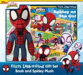 Phoenix International Publications, Incorporated PI Kids Disney Junior Marvel Spidey & His Amazing Friends First LF Book Box Plush Gift Set OP