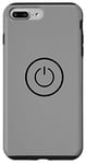 Coque pour iPhone 7 Plus/8 Plus Arrêt du bouton Power Icon Player On and Off