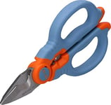 ABC Tools 2183/9 Ciseaux pour électriciens, bleu/orange