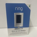 Ring Outdoor Camera Battery Powered (Stick Up Cam) White, 2 Way Talk - BNIB