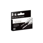 Crafter's Companion Accessories-Replacement Spectrum Noir Illustrator, 6pk, White, One Size