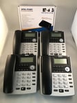 Home Small Office PBX308 Telephone System and 4 fixed desk phones