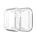 Case Compatible with Apple Watch Series 6 / SE / 5/4 Screen Protector 40mm, All Around Protective Clear Ultra-Thin Case Cover for iwatch 40mm (40mm)