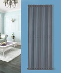 NRG 1800x590 Vertical Single Panel Oval Column Designer Radiator Bathroom Heater Central Heating Anthracite