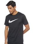 Nike M NK Breathe Run SS WR PO GX T-Shirt Homme, Black, FR : L (Taille Fabricant : L)