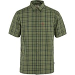 Fjällräven - Övik Lite Shirt SS Men herrskjorta - Green/Dark Navy-620-555 - L